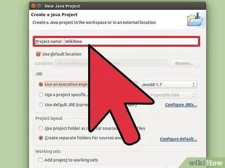 Create a New Java Project in Eclipse Step 3