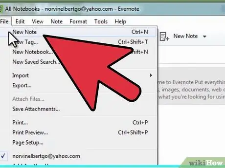 Установите и используйте Evernote Шаг 5