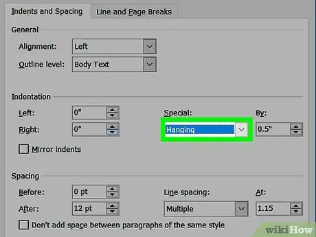 Gumawa ng Hanging Indent Hakbang 6