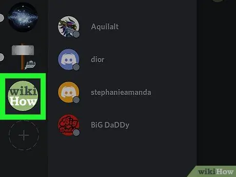 Deixeu un canal Discord al pas 10 d'Android