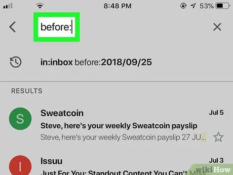 Cerqueu correus electrònics antics a Gmail Pas 3