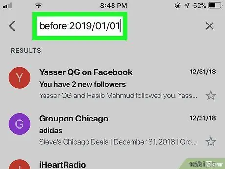 Cerqueu correus electrònics antics a Gmail Pas 4