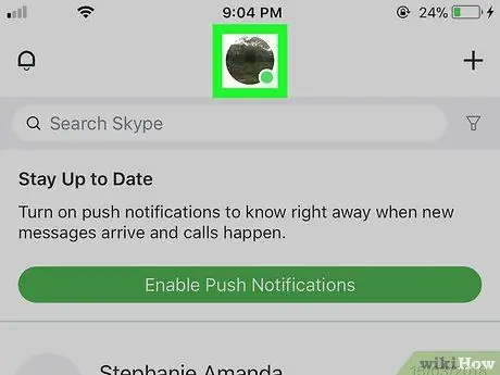 Log out of Skype Step 2