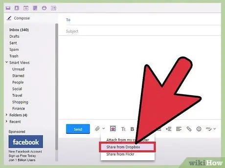 Use Dropbox with Yahoo! Mail Step 4