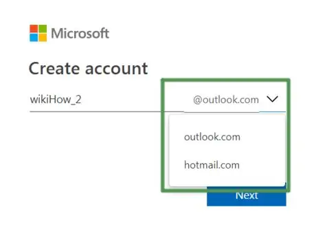 Lumikha ng Outlook Email Account Hakbang 4