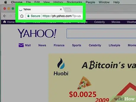 Nastavite Yahoo! Poštni račun 1. korak