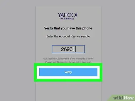 एक Yahoo! मेल खाता चरण 9