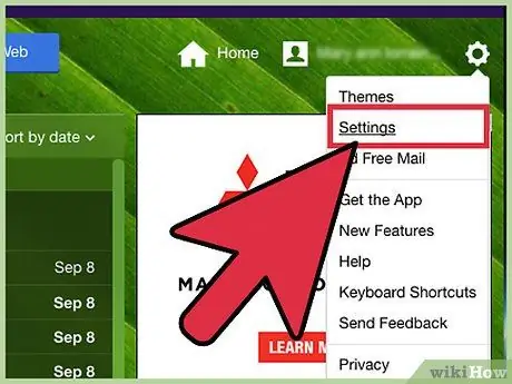 إعادة توجيه Yahoo Mail إلى Gmail الخطوة 2