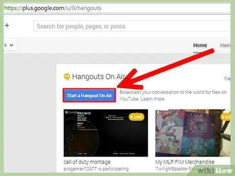 Izmantojiet Google+ Hangouts 3. darbību