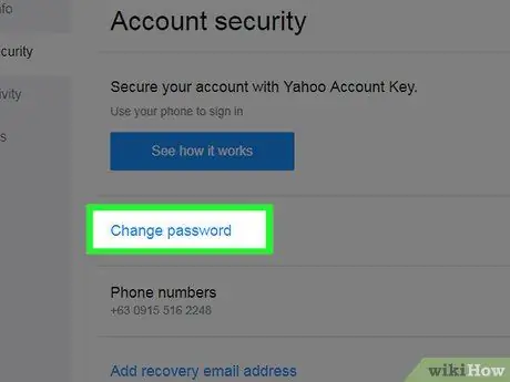 Cambia la tua password in Yahoo Passaggio 5