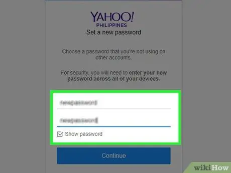 Измените свой пароль в Yahoo. Шаг 7