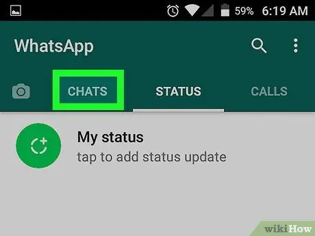 Ignorar mensagens no WhatsApp no Android, etapa 2