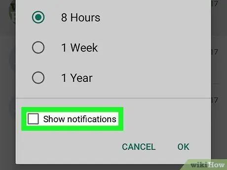 Անտեսել հաղորդագրությունները WhatsApp- ում Android- ում Քայլ 6