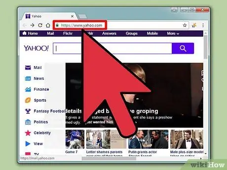 Ühendage Yahoo Mail Facebookiga 1. samm