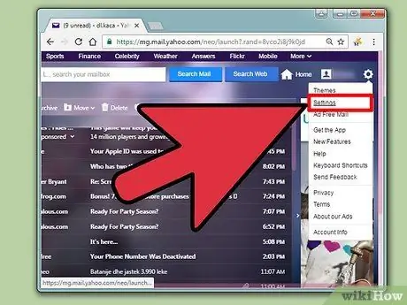 Připojte Yahoo Mail k Facebooku Krok 4