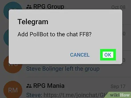 Create Poll on Telegram on Android Step 12