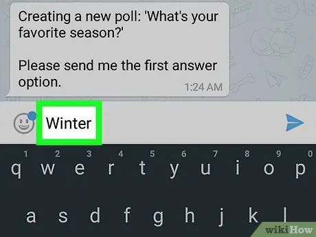 Create Poll on Telegram on Android Step 7