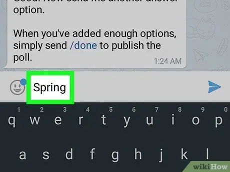 Create Poll on Telegram on Android Step 8