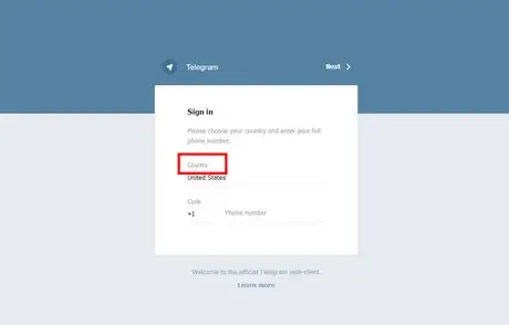 webtelegram; logga in