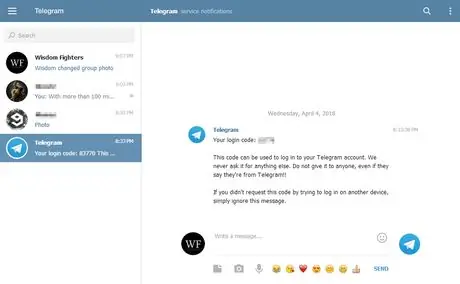 Telegram desktop version