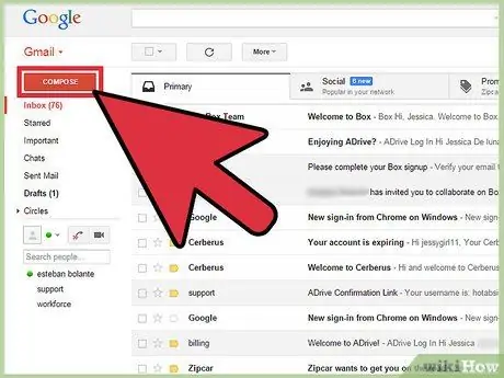 Agregar un animado a un correo electrónico de Gmail Paso 1