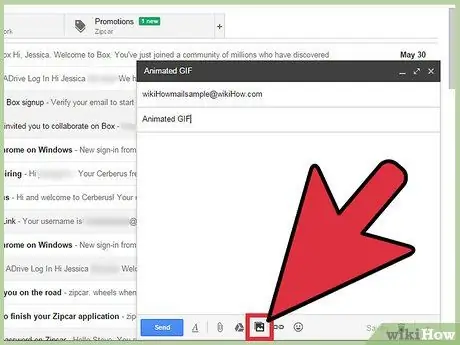 Adăugați un animat la un e-mail Gmail Pasul 4