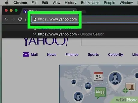 ตั้งค่าบัญชีอีเมล Yahoo บัญชีที่สอง ขั้นตอนที่ 1