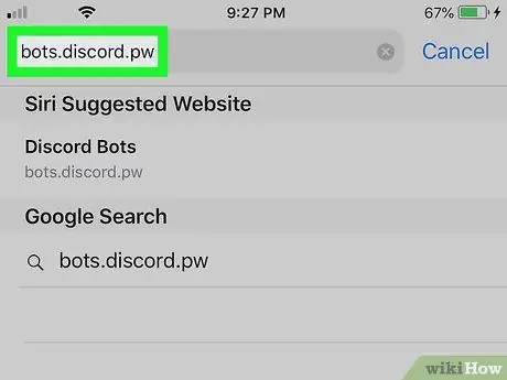 iPhone veya iPad'de Bir Discord Kanalına Bot Ekleme 2. Adım