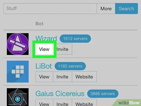 Aggiungi un bot a un canale Discord su iPhone o iPad Passaggio 3