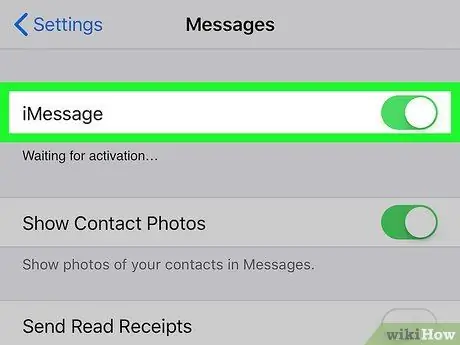 Alterar uma mensagem de texto para iMessage no iPhone ou iPad Etapa 4