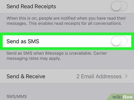 Ändra ett textmeddelande till iMessage på iPhone eller iPad Steg 5