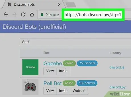 Adicionar um bot a um canal Discord em um PC ou Mac Etapa 1