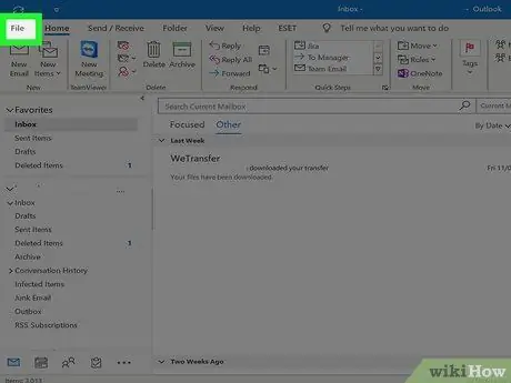 Microsoft Outlook -dan e -poçtları yükləyin Addım 10