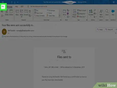 ኢሜይሎችን ከ Microsoft Outlook ደረጃ 3 ያውርዱ