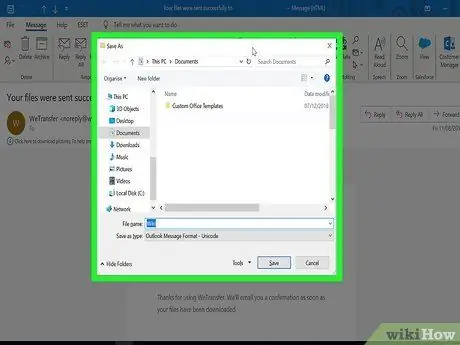 Muat turun E-mel dari Microsoft Outlook Langkah 5