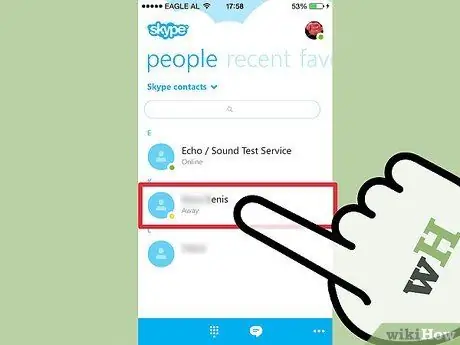 Videohívás kezdeményezése Skype -on 11. lépés