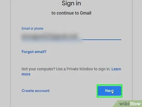 A Gmail elérése 4. lépés