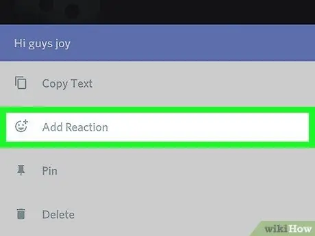 Use Reactions in Discord en Android Paso 6