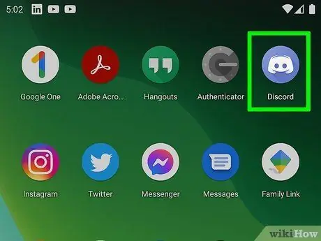 Pubblica in una chat di Discord su Android Passaggio 1