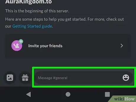 Plaatss in een Discord-chat op Android Stap 5