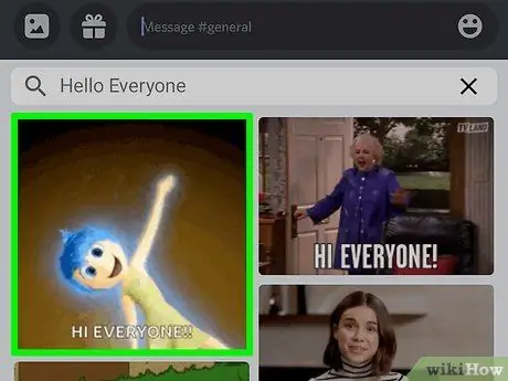 Plaatss in een Discord-chat op Android Stap 8