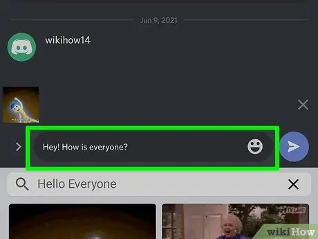 Plaatss in een Discord-chat op Android Stap 9