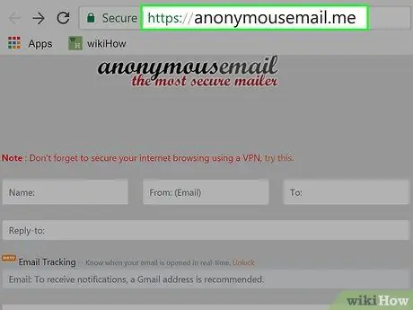 Send en anonym e -post Trinn 8