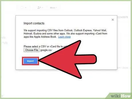 أضف جهات اتصال إلى Gmail باستخدام ملف CSV الخطوة 10