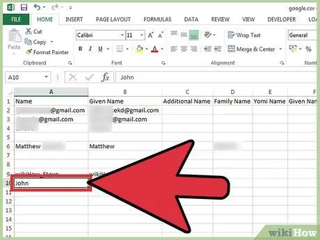 Aggiungi contatti a Gmail utilizzando un file CSV Passaggio 3