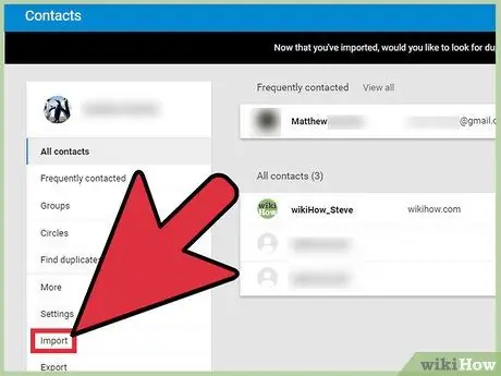 Adicionar contatos ao Gmail usando um arquivo CSV Etapa 7