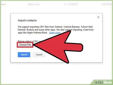 Magdagdag ng Mga Contact sa Gmail Paggamit ng isang CSV File Hakbang 8