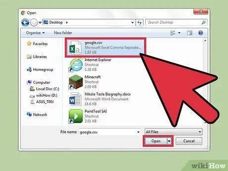 Aggiungi contatti a Gmail utilizzando un file CSV Passaggio 9