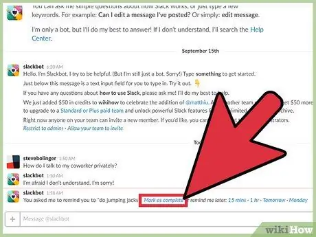 Sử dụng Slackbot Bước 13