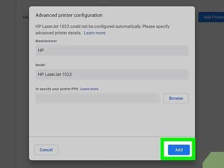 Hinzufügen eines Druckers zu Google Chromebook Schritt 14